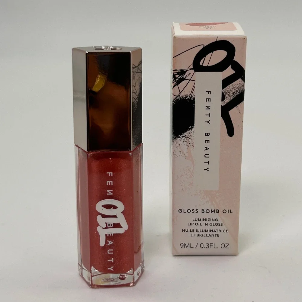 Fenty Beauty Gloss Bomb Oil Women 9ml Fu$$y 01 Pink Luminizing Lip Oil Gloss